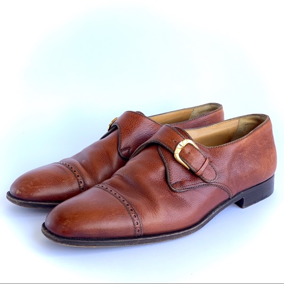 a. testoni Other - A. testoni brown leather monk strap shoes GUC